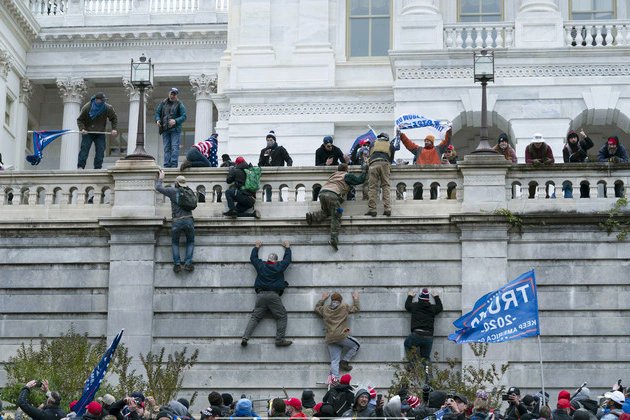 Graphic highlighting Trump's Jan. 6 pardons following the Capitol attack (Direct News Source on X)