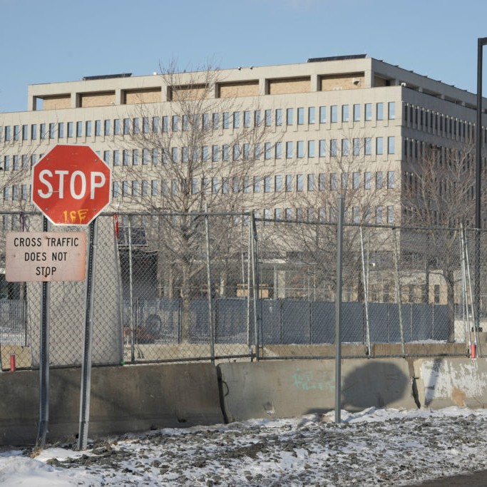 Left: The Bishop Henry Whipple Federal Building, in Minneapolis, Minnesota, Jan. 25, 2026. File photo by Tim Evans/Reuters - Tim Evans/Reuters