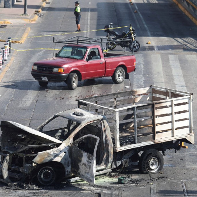 Vehicle fires and roadblocks following security operation in Mexico - Michelle Freyria/Reuters (file photo)