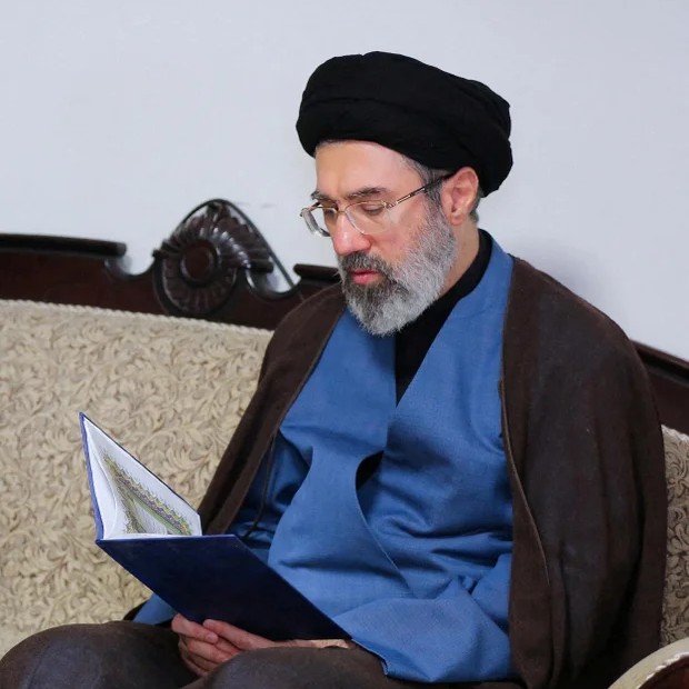 Mojtaba Khamenei, the second son of Iran's late Supreme Leader Ayatollah Ali Khamenei, visits Hezbollah's office in Tehran, Iran, Oct. 1, 2024. - Office of the Iranian Supreme Leader/WANA/via Reuters