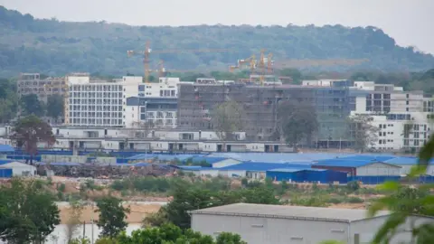 Overview of the O Smach casino-zone compounds near the Thailand-Cambodia border