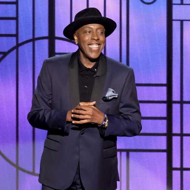 Arsenio Hall speaks onstage during the Emmy Awards on Jan. 15, 2024. - Kevin Winter/Getty Images North America