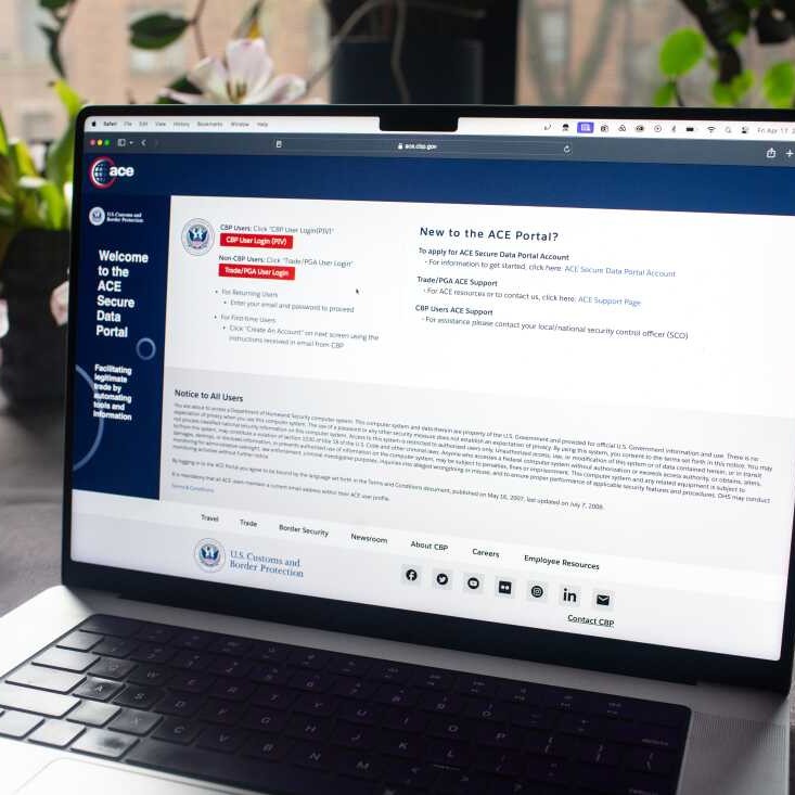 On Monday, the U.S. Customs portal will start accepting refund requests from businesses that paid President Trump's tariffs before the Supreme Court ruled them unconstitutional. - Nickolai Hammar/NPR