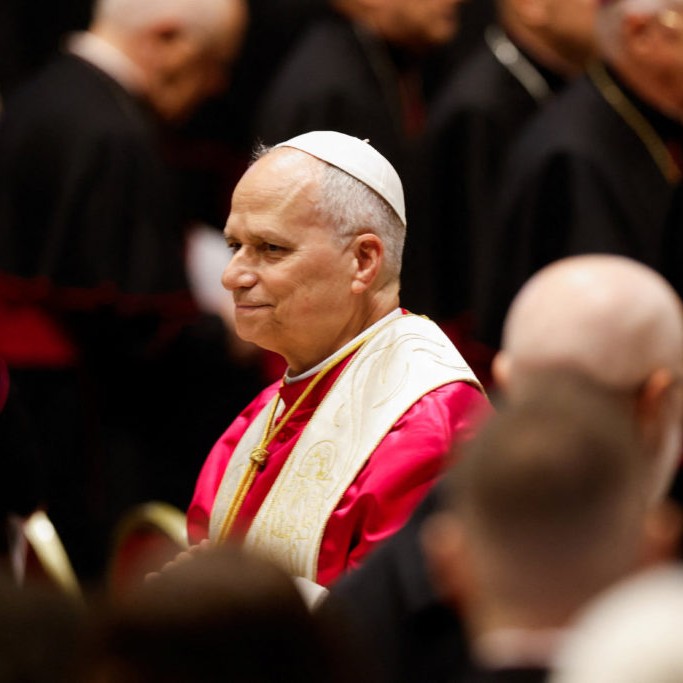 Pope Leo XIV presides over a Prayer Vigil and Rosary for Peace, in Saint Peter's Basilica at the Vatican, April 11, 2026. - Photo by Remo Casilli/Reuters