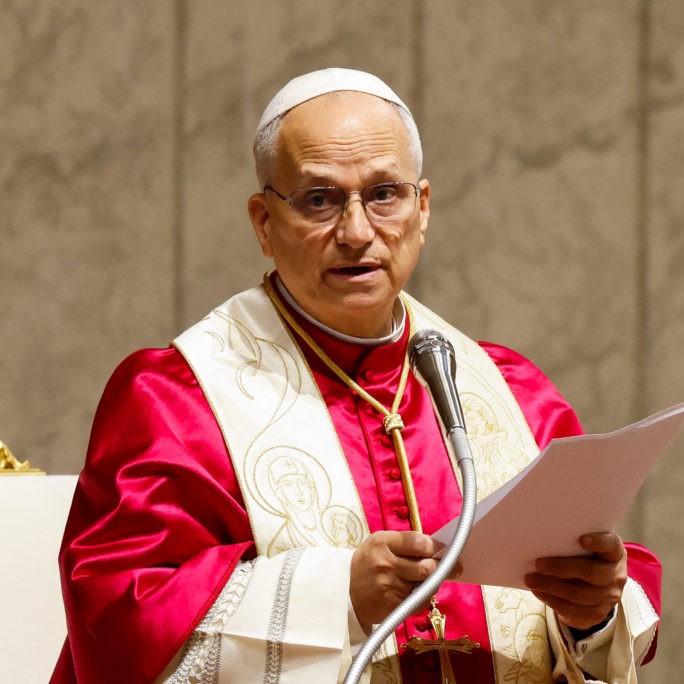 Pope Leo XIV presides over a Prayer Vigil and Rosary for Peace, in Saint Peter's Basilica at the Vatican - Photo by Remo Casilli/Reuters